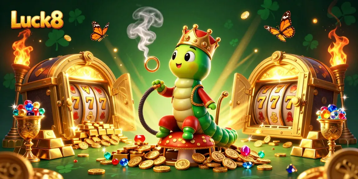 Experience the thrill of winning jackpots at Luck8 with an engaging 3D casino scene.