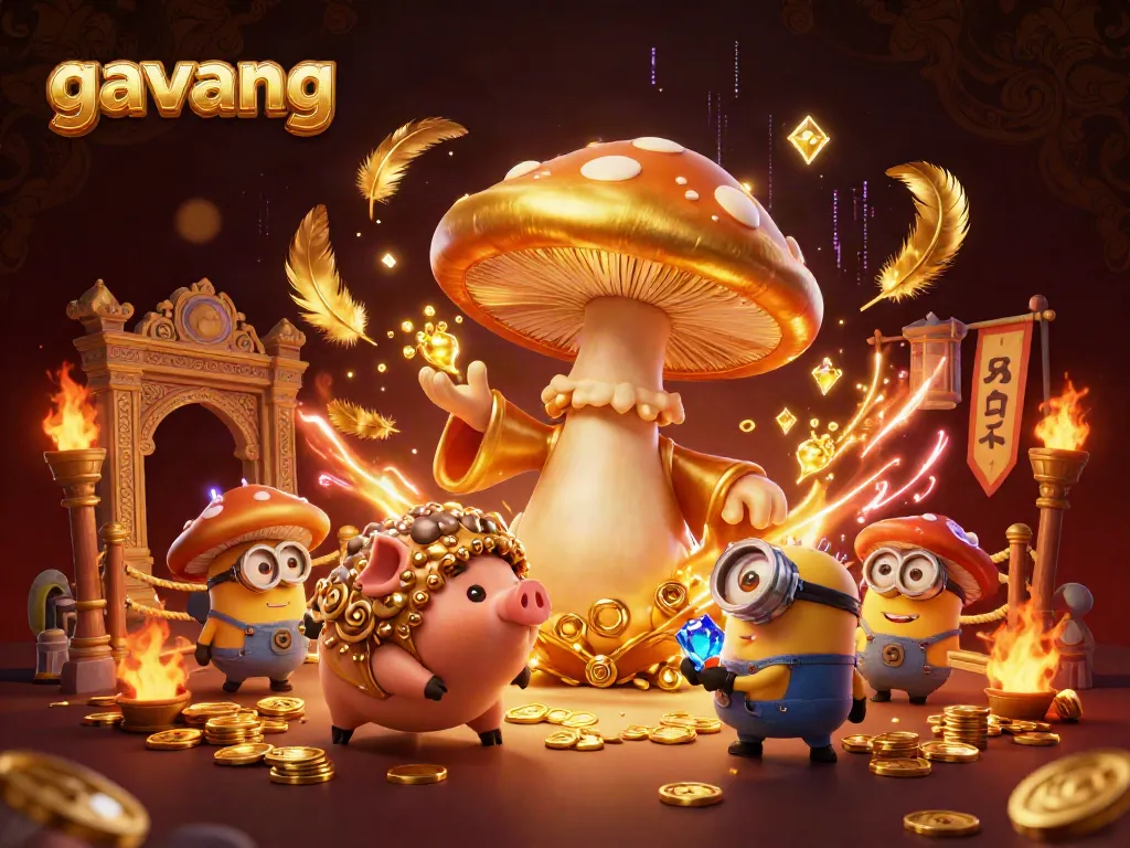 Engage in thrilling gameplay with GaVang's lively golden wizard and magical treasures.