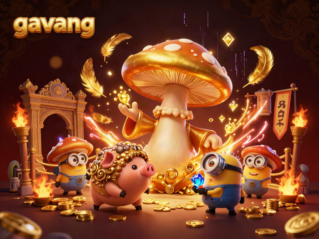Engage in thrilling gameplay with GaVang's lively golden wizard and magical treasures.
