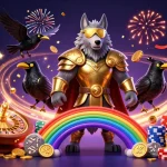 Experience the excitement of playing at an online casino real money australia with a vibrant 3D illustration.