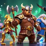 Experience thrilling games at rikvip with dynamic 3D characters and vibrant casino elements.